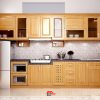 Tủ bếp gỗ sồi Nga TBSN11