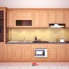 Tủ bếp gỗ sồi Nga TBSN32